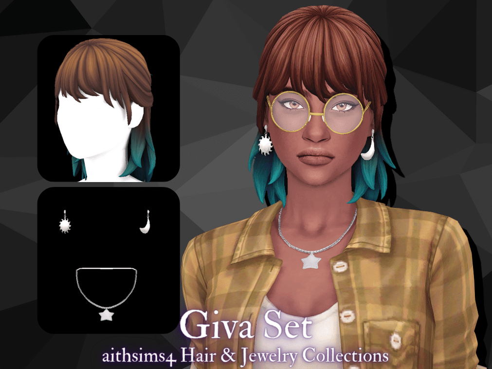 Giva Hair and Jewelry Set for Female