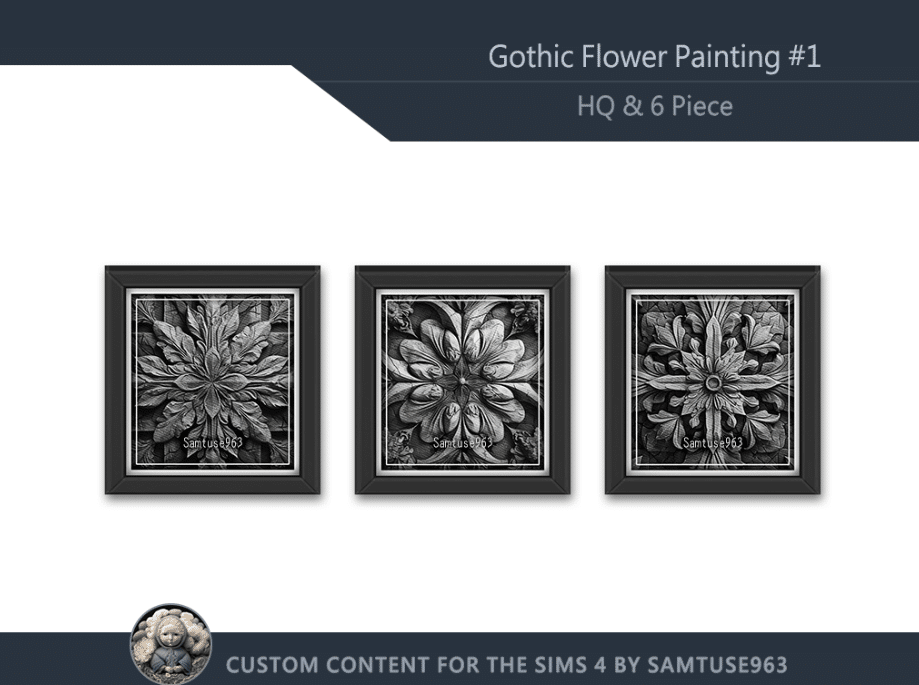 Gothic Flower Painting