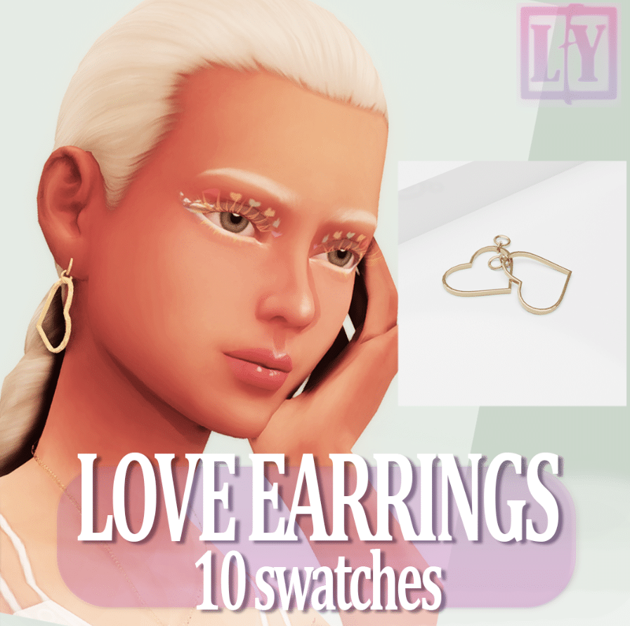 Heart Shaped Earrings for Female