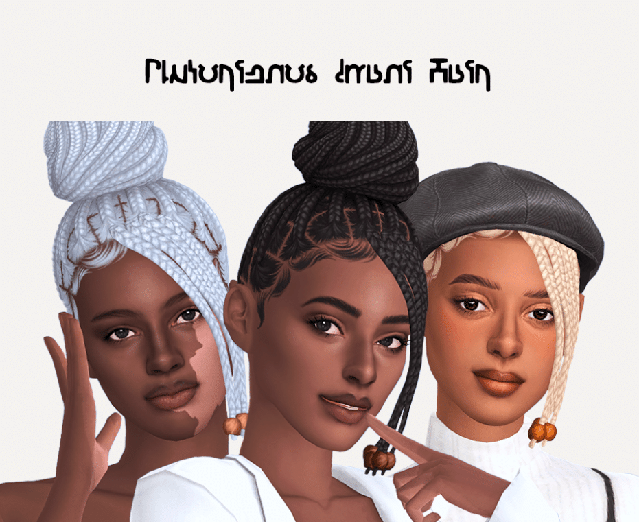 Imani Braided Top Bun Hairstyle for Female