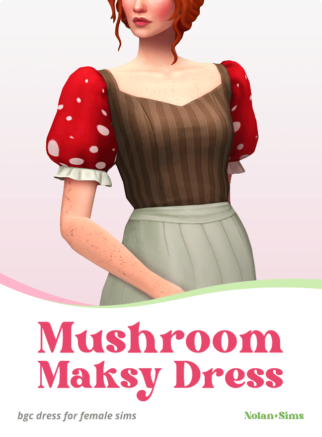 Mushroom Maksy Dress