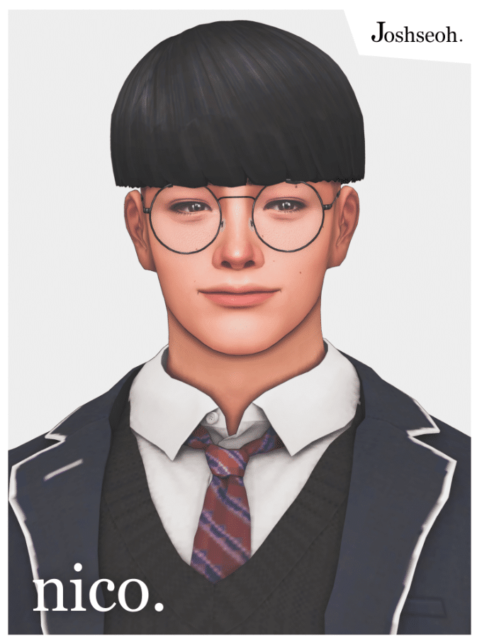 Nico Bowl Cut Hairstyle for Male