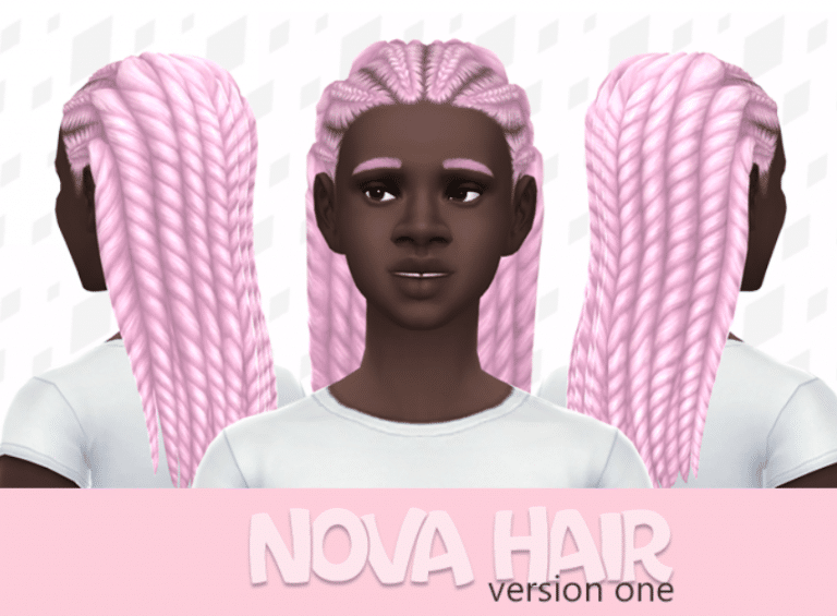 Nova Long Braided Hairstyle with Bandana Accessory for Female [MM]