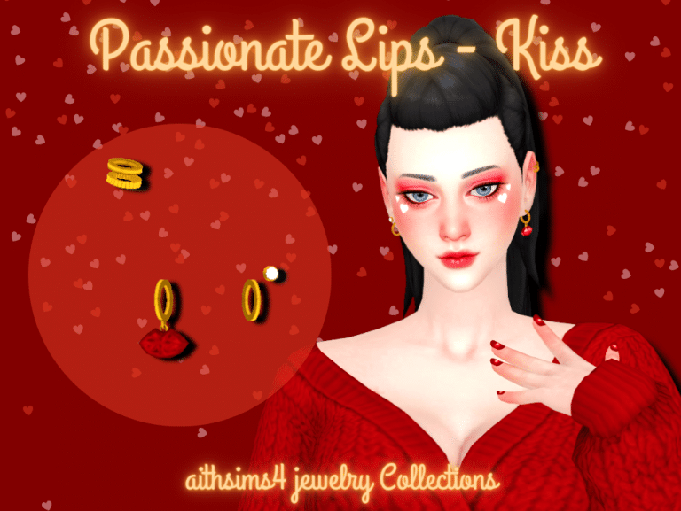 Passionate Lips Earrings Accessory