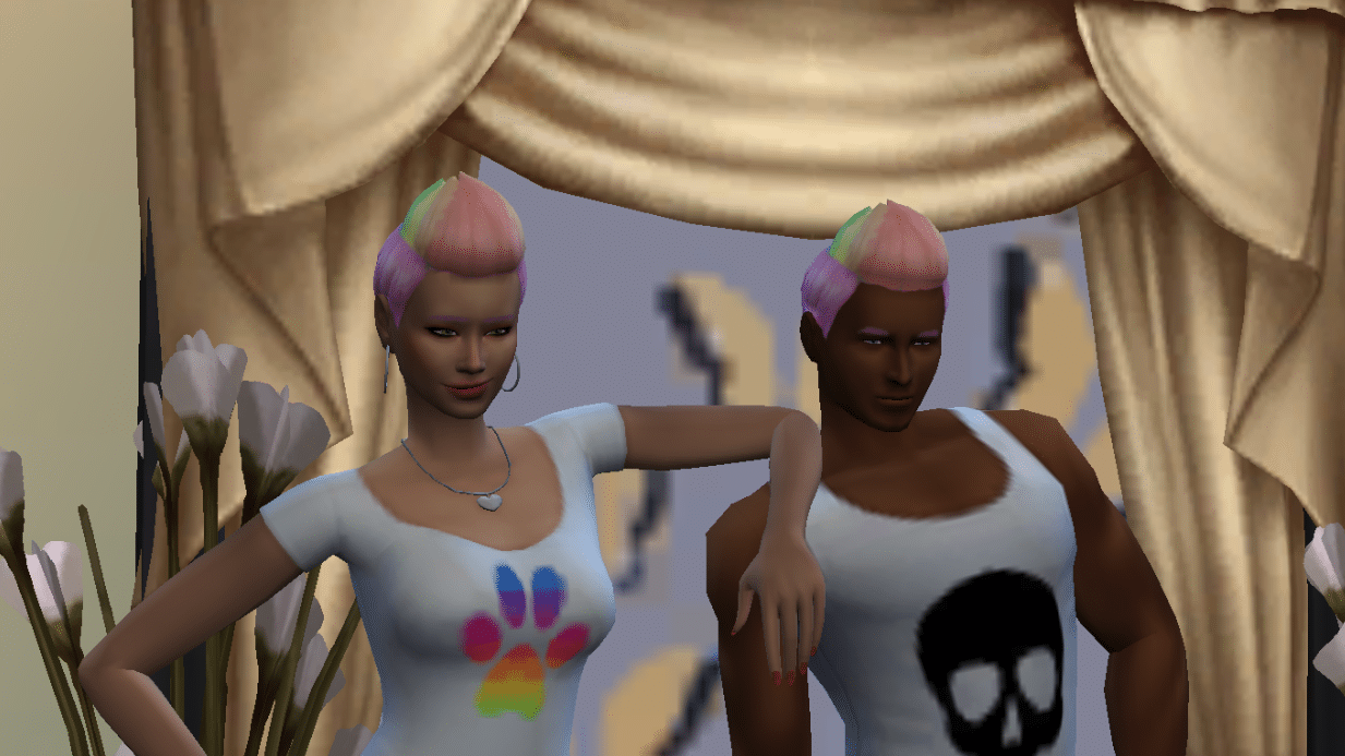 Rainbow Fauxhawk Hairstyle for Male and Female [MM]