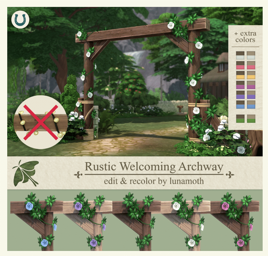 Rustic Welcoming Outdoor Arch