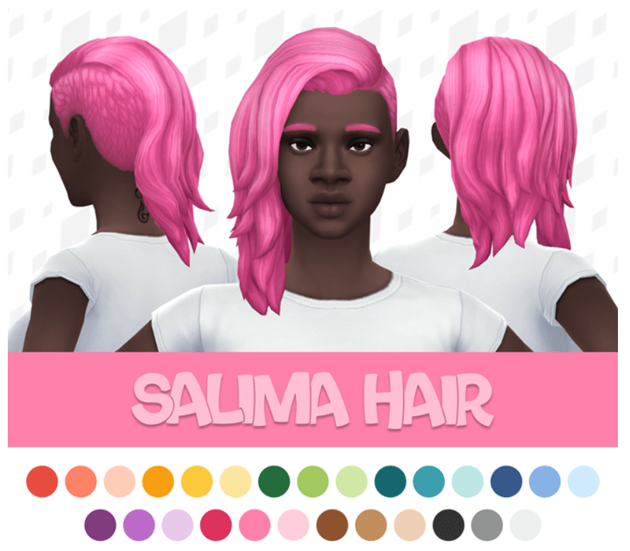 Salima Hair Long One Sided Layered Hairstyle for Female