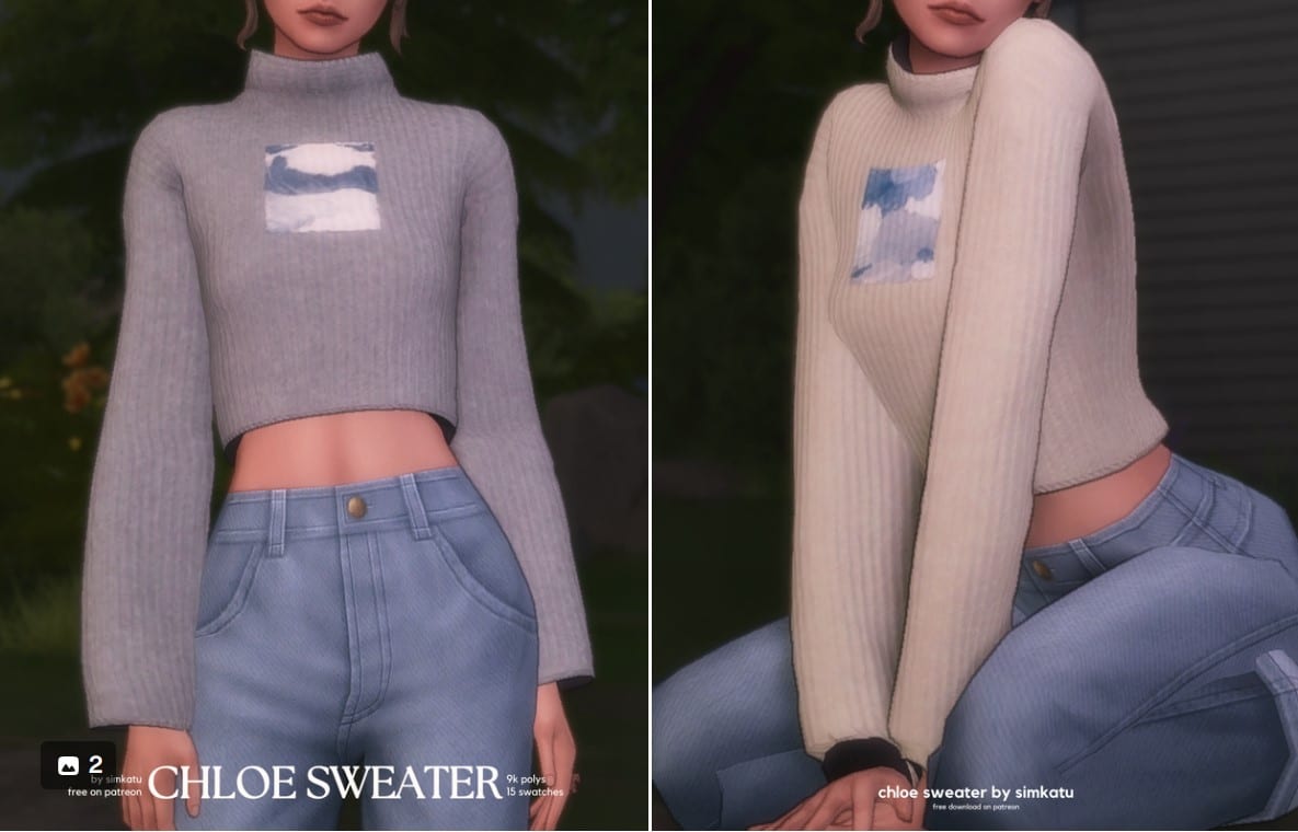 Sims 4 chloem knit skirt outlet 02