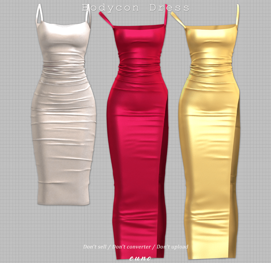 Short and Long Bodycon Dress for Female