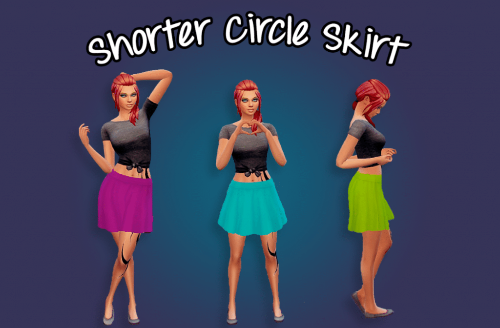 Shorter Circle Skirt for Female