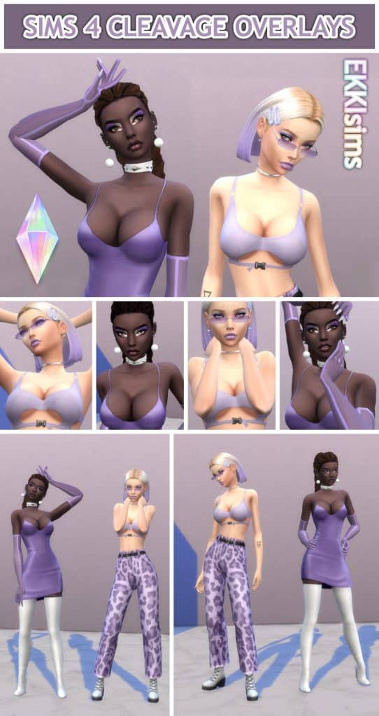 Sims 4 Cleavage Overlays
