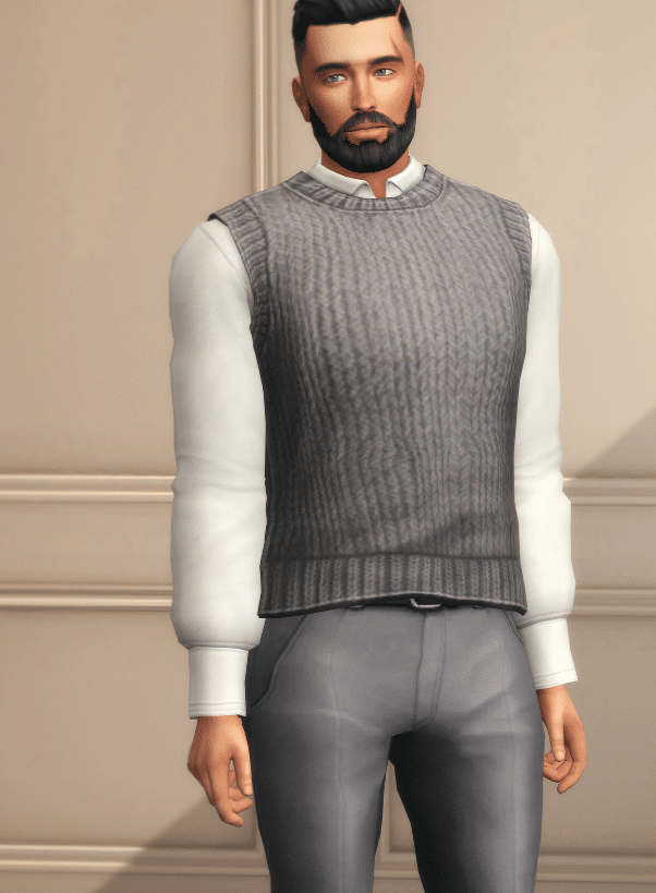 Thea Sweater with Knitted Vest for Male and Female