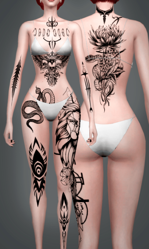 Thorns Magic Full Body Tattoo for Male and Female