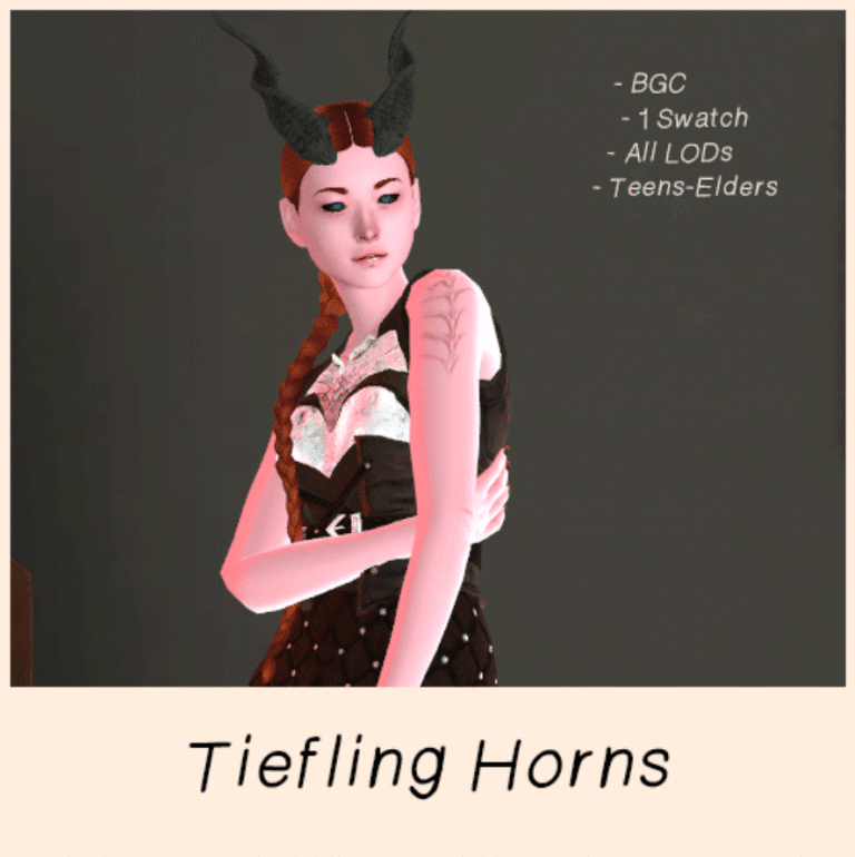 Tiefling Horns Head Accessory for Female