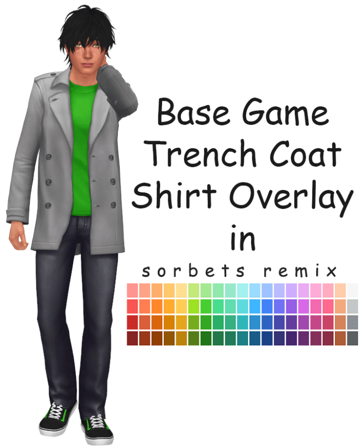 Trench Coat Overlay for Male