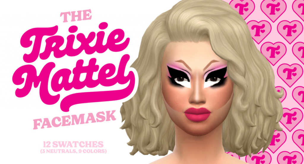 Trixie Mattel Facemask Makeup for Female