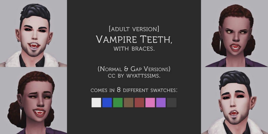 Vampire Teeth With Braces