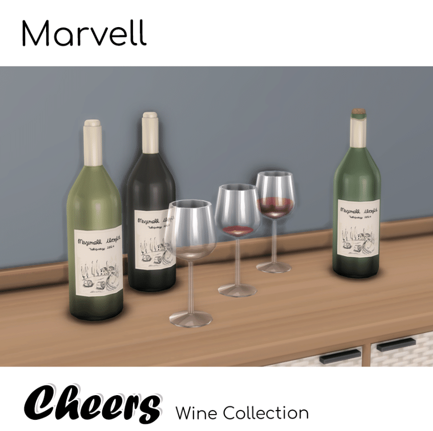 Wine and Wine Glass Kitchen Decor