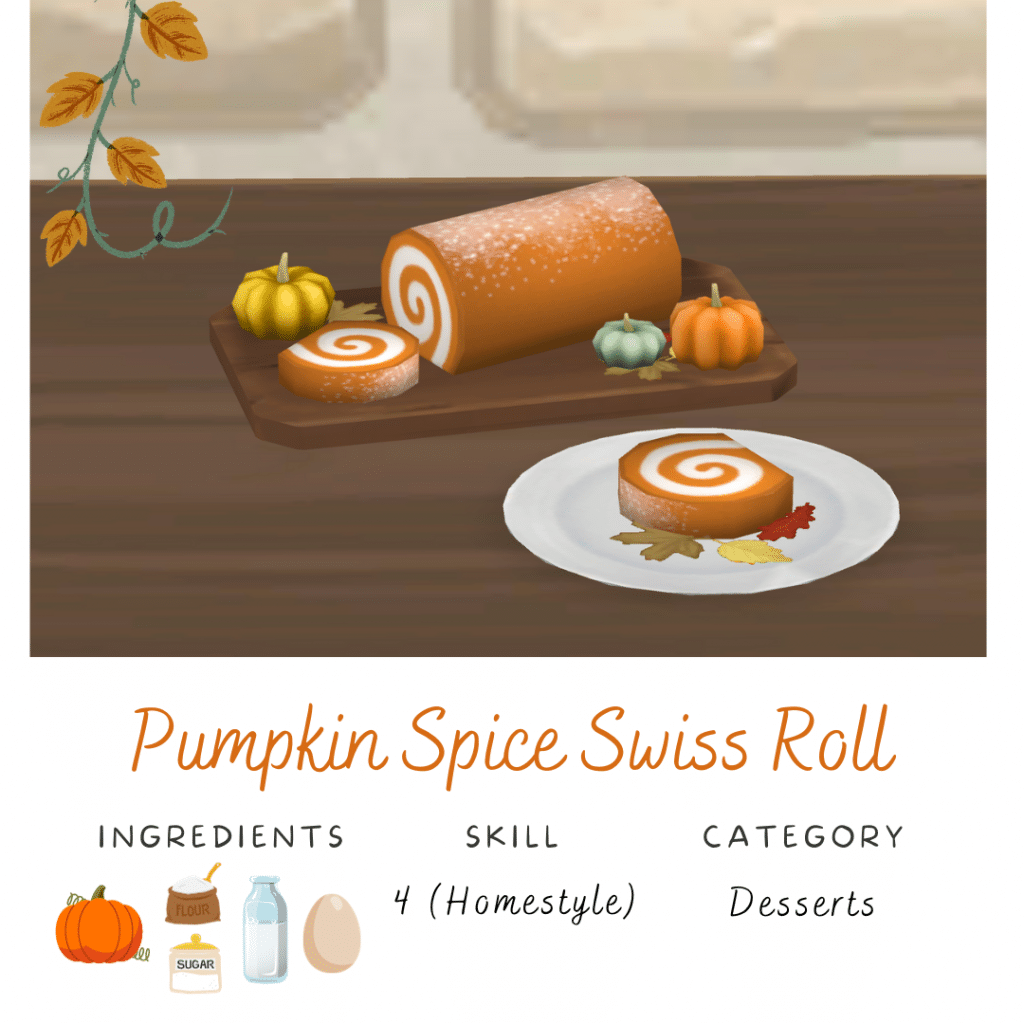 Pumpkin Spice Swiss Roll