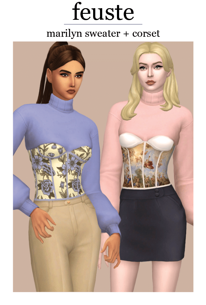 Sims 4 chloem knit skirt outlet 02