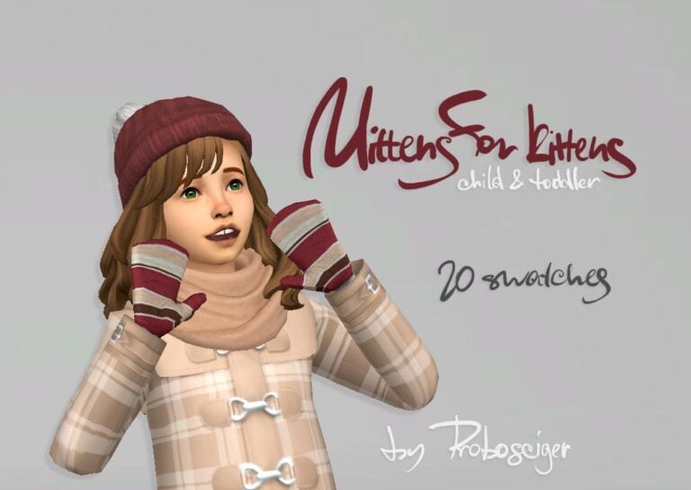 Search Results 10 Mittens For Kittens: Child & Toddler Gloves, EA Mesh, 20 Swatches
