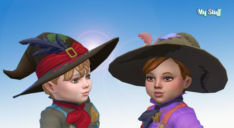 Scarecrow Hat for Toddlers: Casual, Formal, Party – 5 Options, Base Game-Compatible