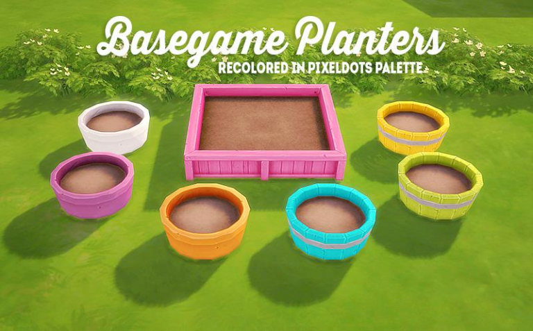 Search Results 74 TS4 Basegame Planters: Garden Box & Pot Recolors – 44 Shades