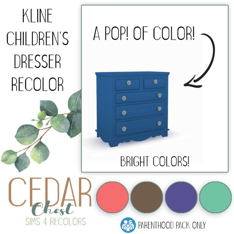 Kline Kids’ Dresser Recolor: Bright Pop, Unchanged Glass Knobs