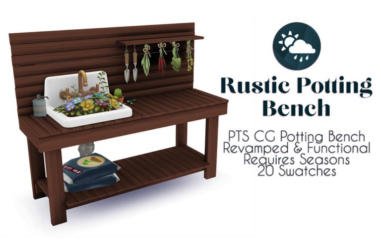 Search Results 76 Revamped Potting Bench: Functional Floral Arranging Table for PTS’ Cottage Garden