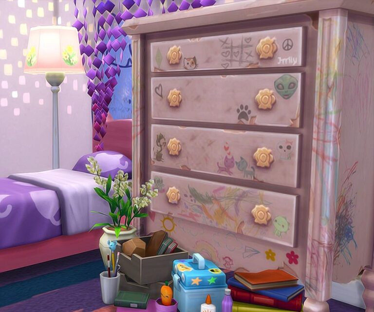 Heirloom Dresser with Scribbles: 8 Recolors, BGC, SFS Safe
