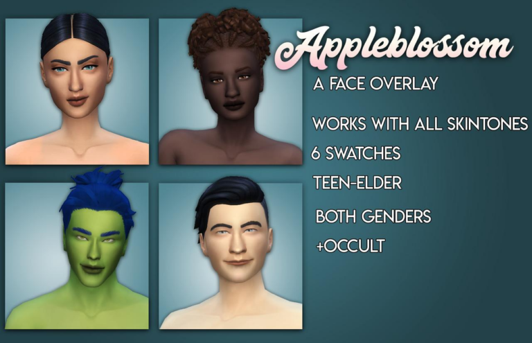 Search Results 85 TS4 Skin Overlays: Venice-Inspired, Hand-Painted, Contour Options & Eye Bags