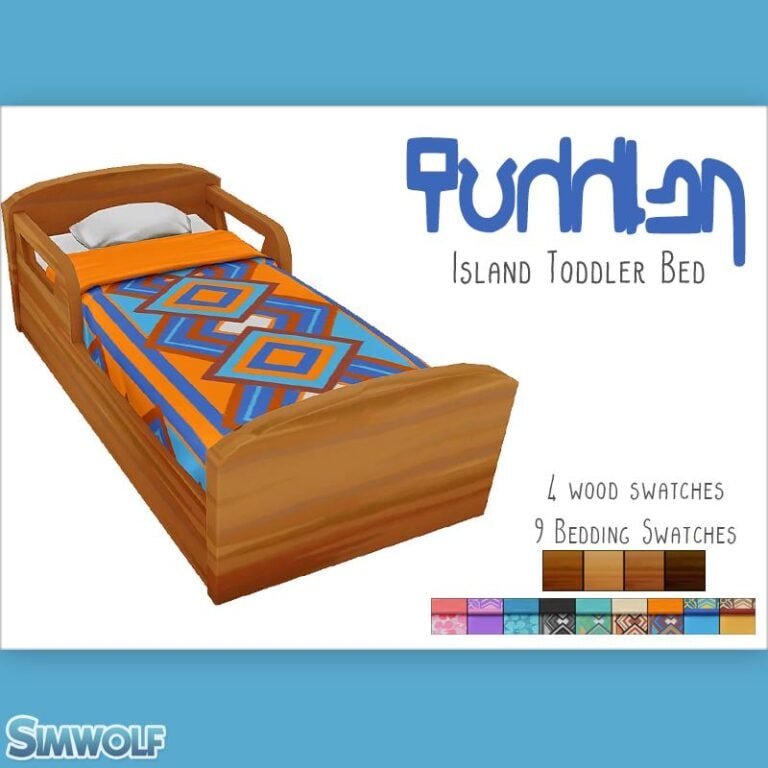 Search Results 50 Sulani Toddler Bed Recolor: 36 Swatches, EA Mesh, BGC