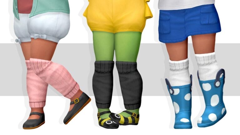 Search Results 22 Toddler Leg Warmers: Base Game, 10 Swatches, Skintight Fit
