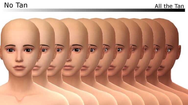 Search Results 54 Tan Overlay for Sims: 10 Levels, Storytelling Enhancer, Skin Tone Compatible