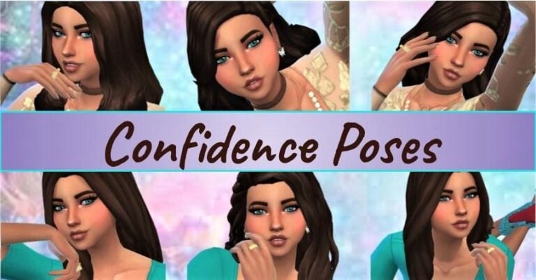 Search Results 70 Confidence CloseUp: Primary Female Gallery Poses 1-6 Set for @glovely1simmer with Collage Showcase