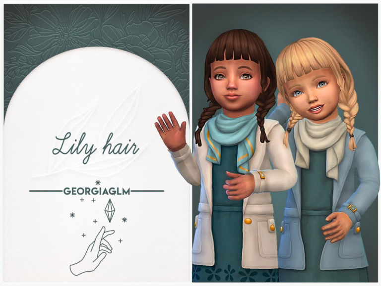 Search Results 45 Lily Hair Conversion: Sweet Braids for Toddlers – 10 Maxis Match Colors
