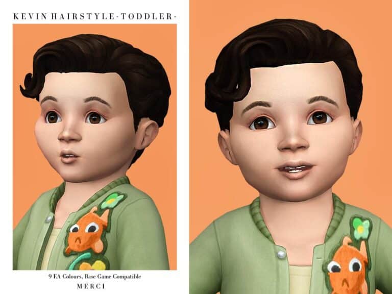 Search Results 55 Kevin Hairstyle: Toddler to Elder, Base Game, Hat-Friendly, Maxis Match, All LODs