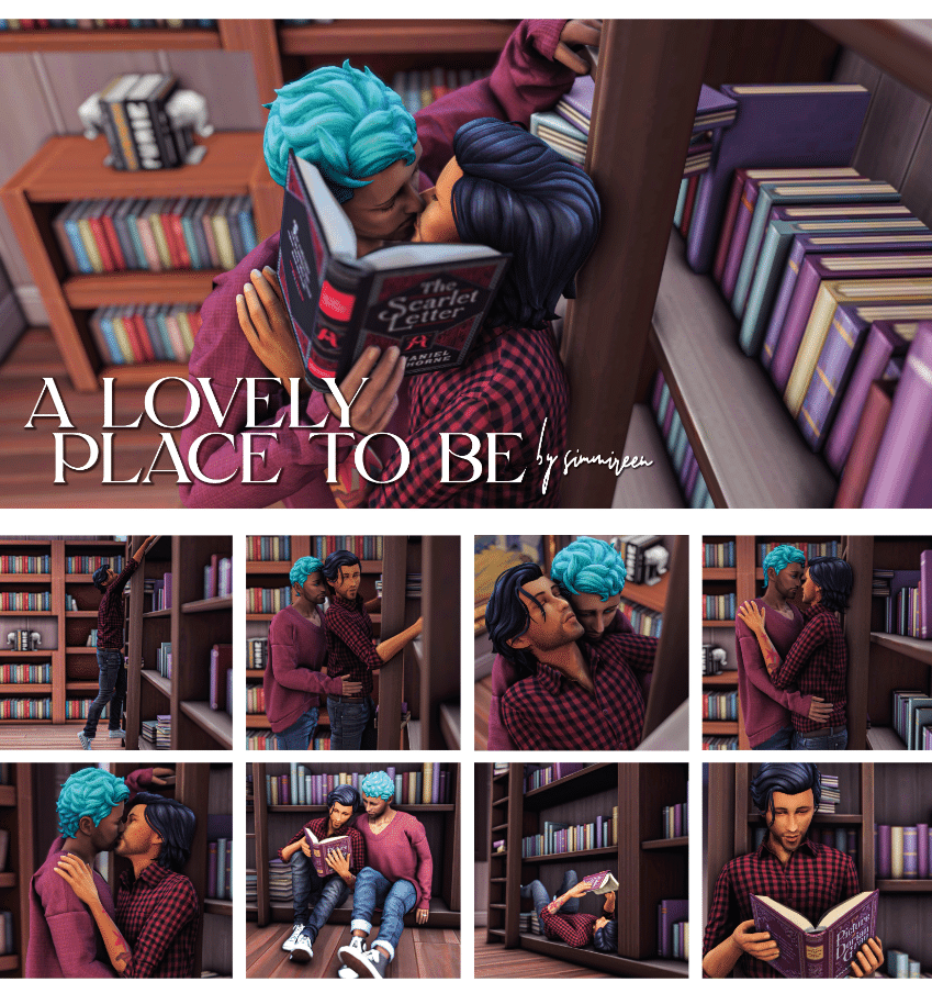 A Lovely Place To Be Library Pose Pack