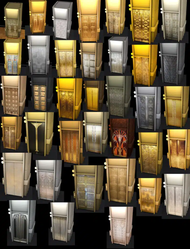 Art Deco Inspired Elevators