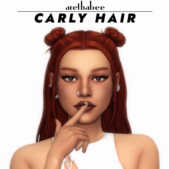 Carly Bun Pigtail Hairstyle for Female