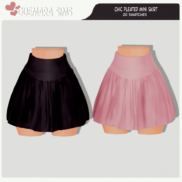 Chic Pleated Mini Skirt