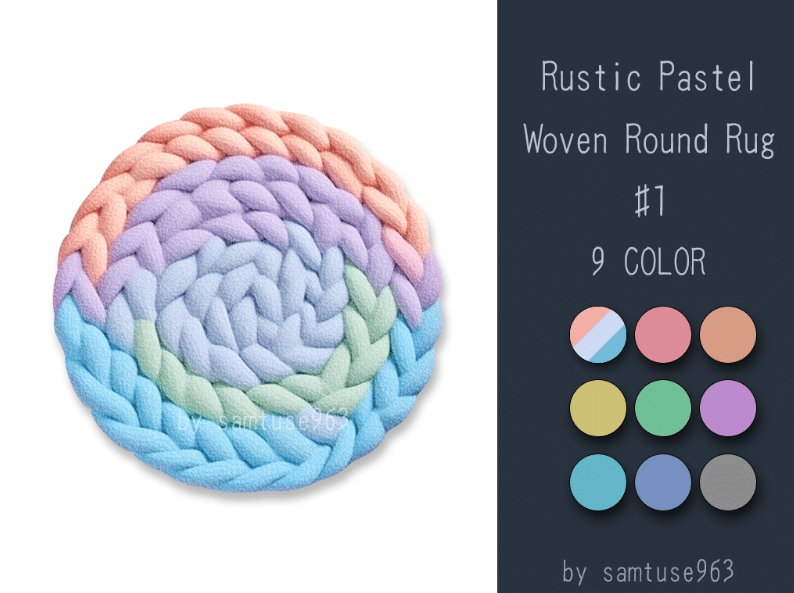 Colorful Braided Round Rug