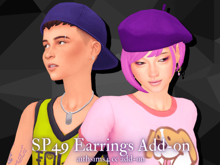 Cool Earrings Add On for Male and Female [MM]
