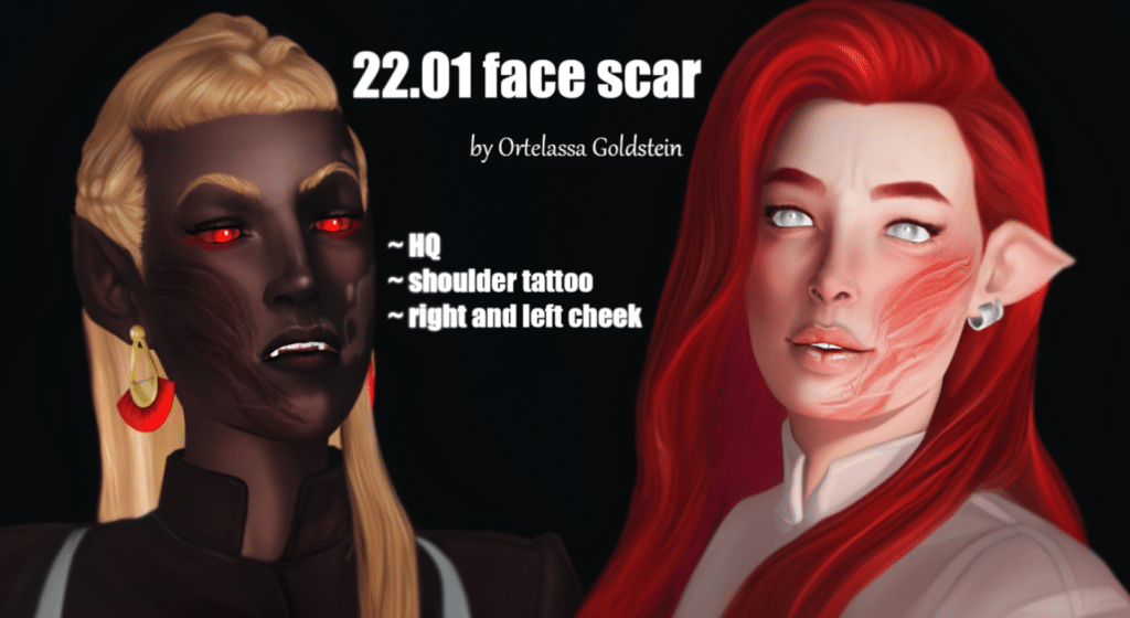 Face Scar for Male and Female