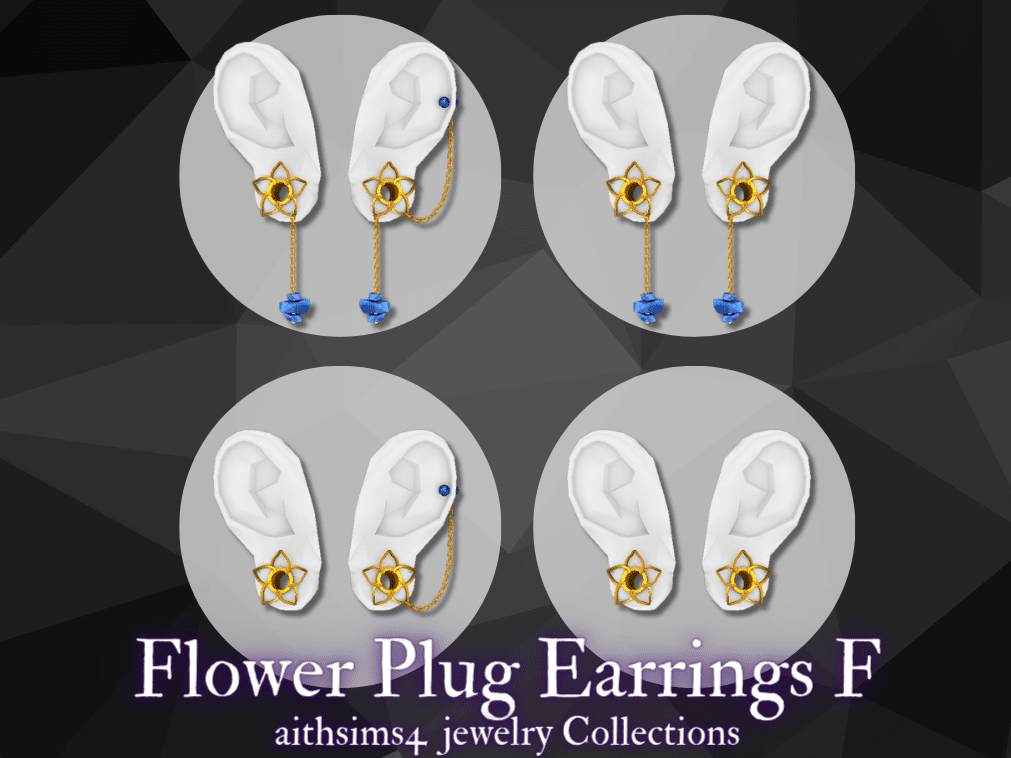 Flower Plug Earrings