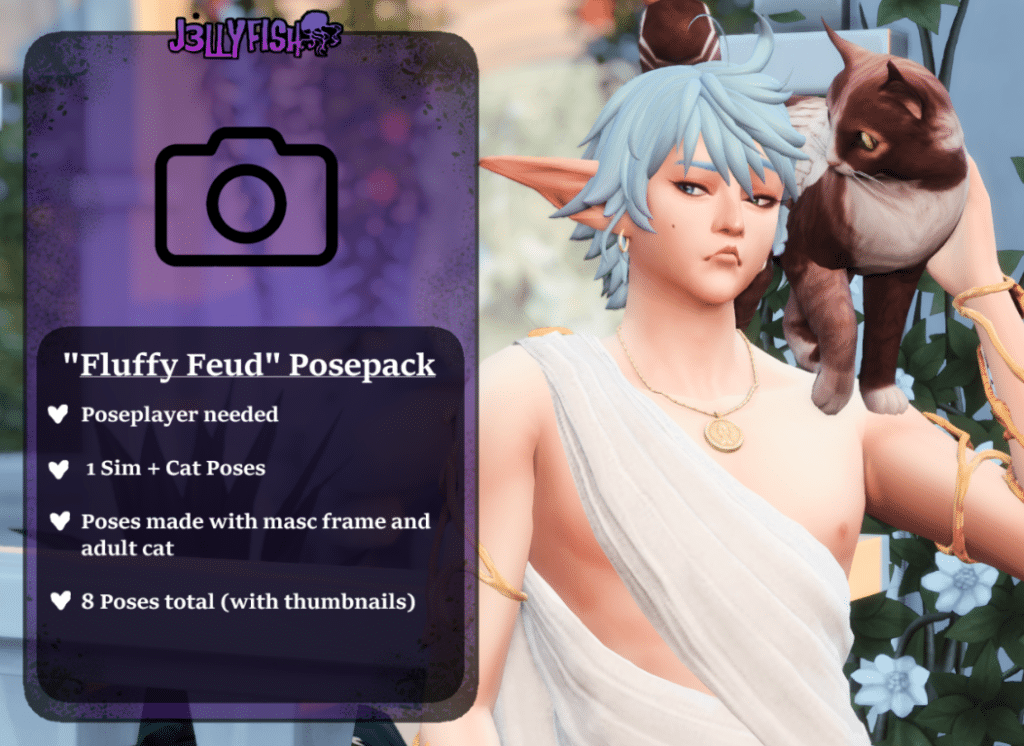 Fluffy Feud Sim and Cat Pose Pack