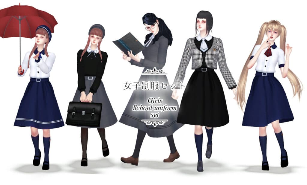 Girls School Uniform Set