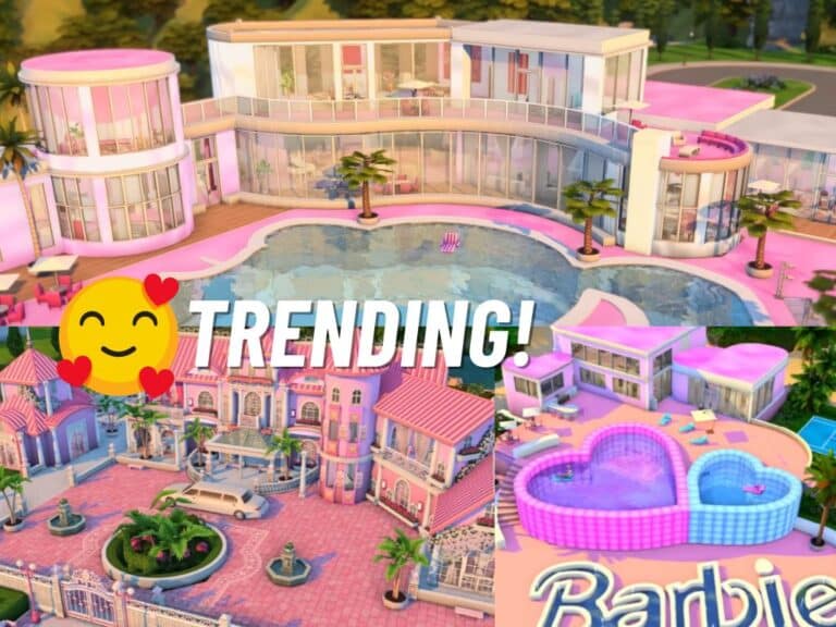 Trending: This Sims 4 Barbie House (No CC!) By Kate Emerald is Going Viral