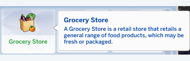Grocery Store Lot Trait