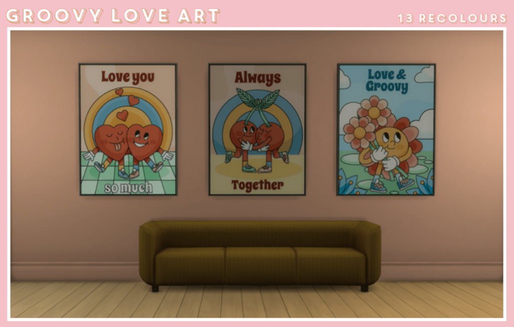 Groovy Love Art Posters
